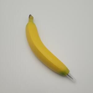 Banana Novelty Pen Yellow Fruit Kawaii Desk Accessory Gift Whimsy Office New